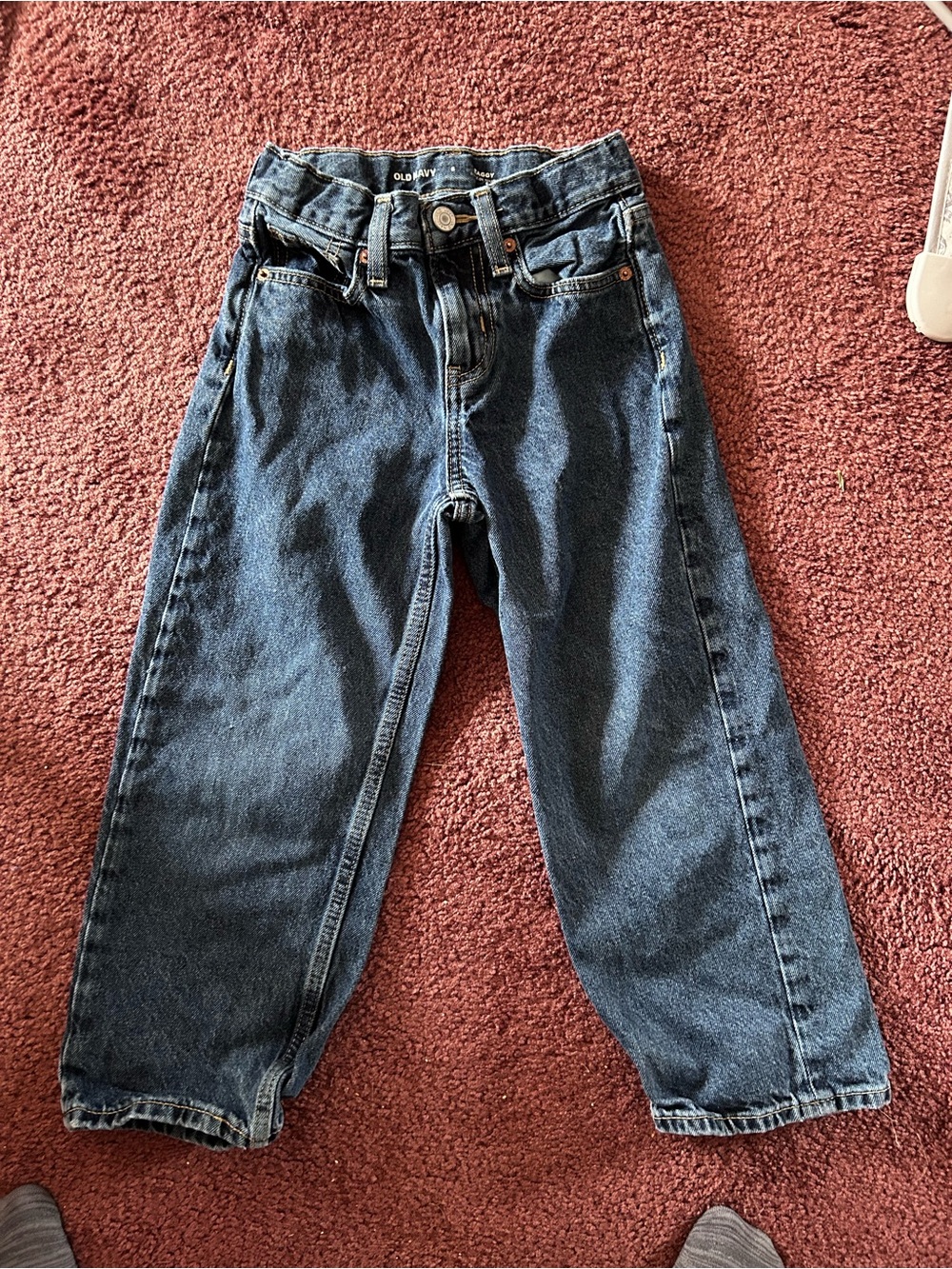 Old Navy Dark Blue Kids' Straight-Leg Jeans